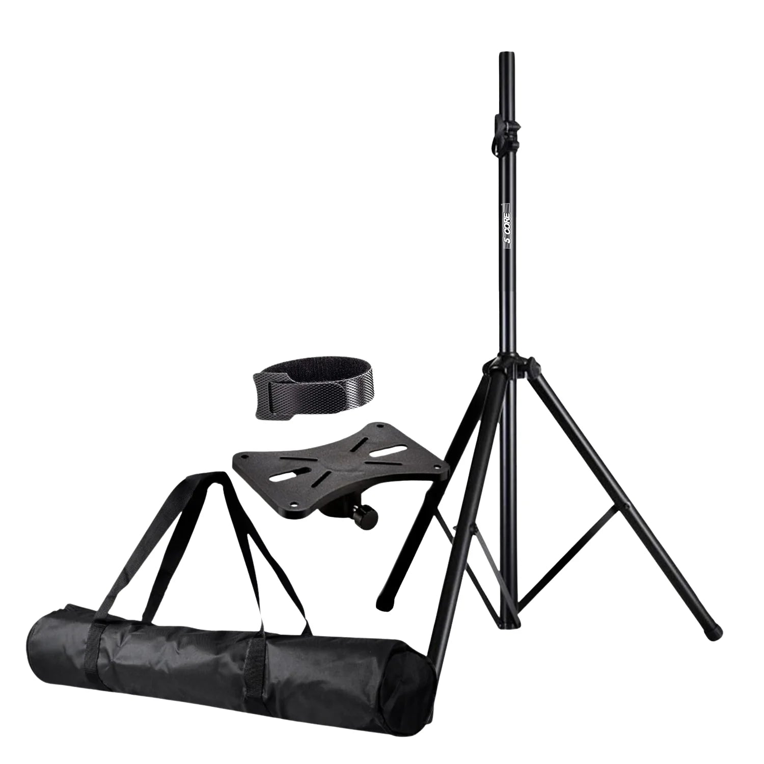 5Core Speaker Stand Tripod Tall Adjustable 72 Inch DJ Pole Mount Studio Monitor Stands BLACK