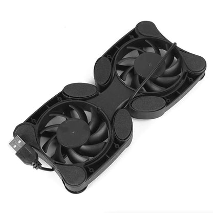 Dual USB Cooling Fan Pad Foldable Slim Fans Cooler Stand for Laptop PC Notebook