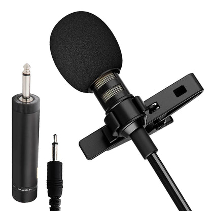 5Core Lavalier Microphone Professional Tiny Shirt Clip on Lapel Mic Mini Wearable Microfono