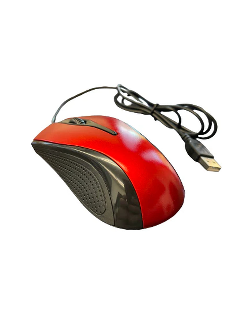 USB 2.0 Optical Wired Scroll Wheel Mouse for PC Laptop Notebook Desktop Red Mice