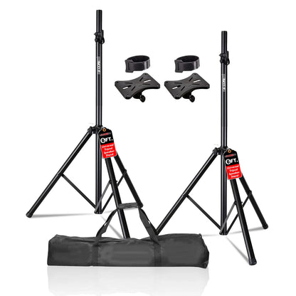 5Core Speaker Stand Tripod Tall Adjustable 72 Inch DJ Pole Mount Studio Monitor Stands BLACK