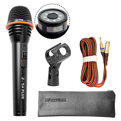 5Core XLR Microphone Dynamic Mic Karaoke Singing Studio Mics Handheld Microfono